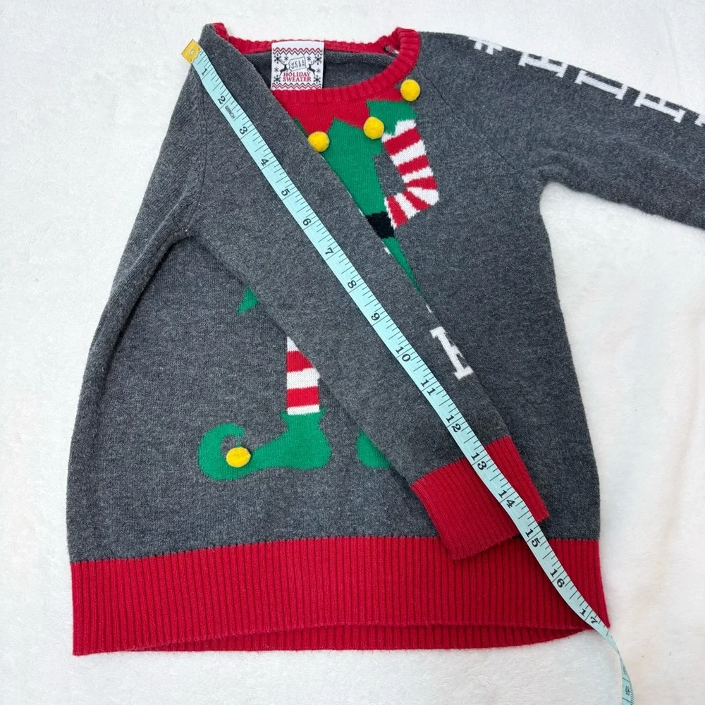 Well Worn‎ Holiday Sweater Elf with Red and Green Size 3T